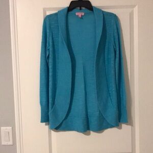 Elegant Turquoise Women's Cardigan